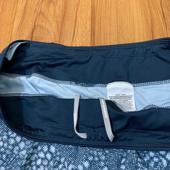 Nike Blue Printed Rival Running Training Shorts - Picture 7 of 10